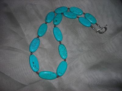 Genuine turquoise stone necklace $20